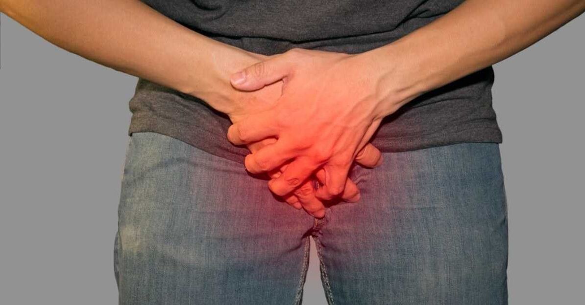 Pain in the thighs during pathological release